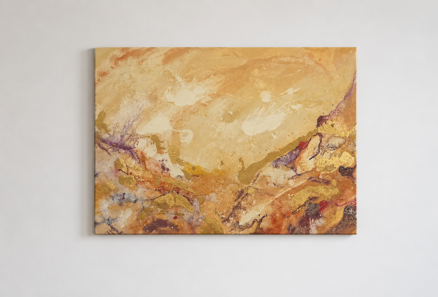 Kristian Hawker — Inky Opalescent (2025) — Oil, Acrylic and Enamel on Canvas — 110 cm x 150 cm