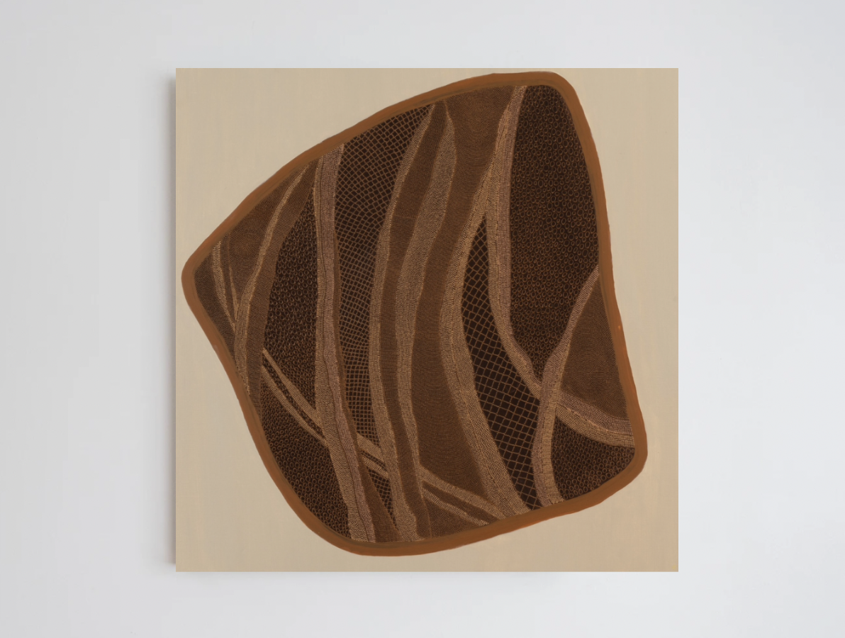 Konstantina — Barraba (2025) — Acrylic on Linen — 121 cm x 121 cm
