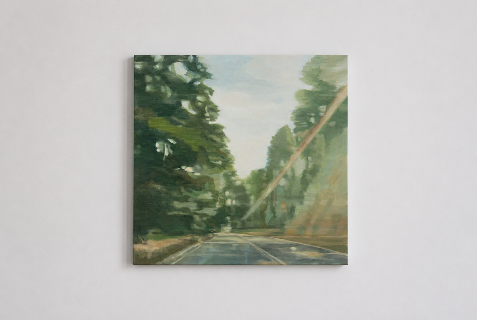 Michele Burder — C317 Near Tylden (2025) — Oil on Canvas — 79 cm x 79 cm