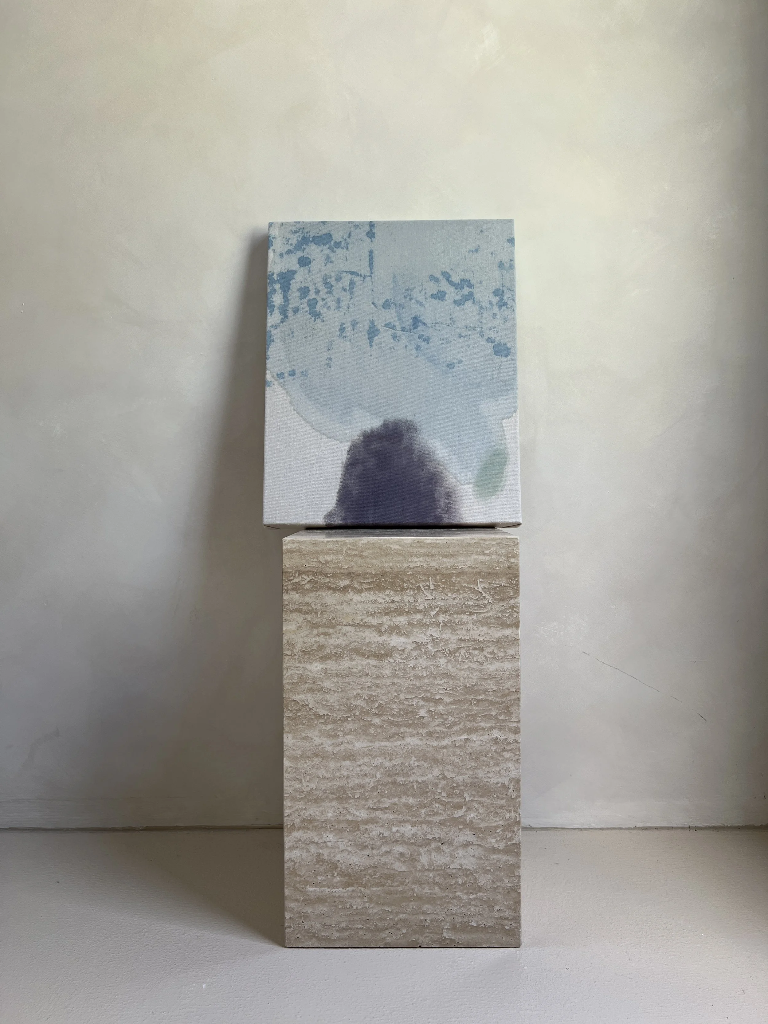 Emily Ebbs — August Green (2025) — Acrylic on Canvas — 50.2 cm x 42 cm