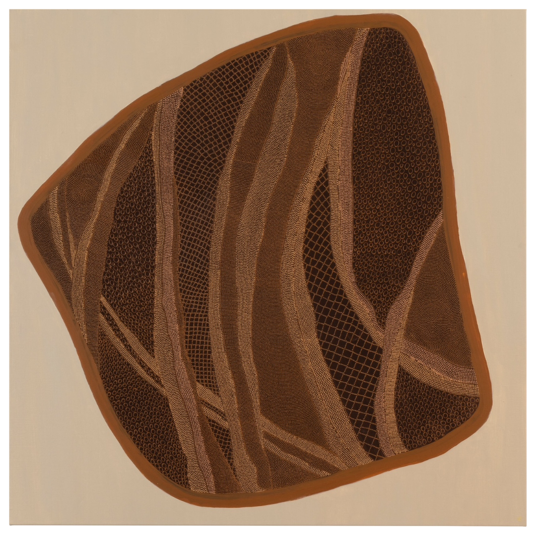 Konstantina — Barraba (2025) — Acrylic on Linen — 121 cm x 121 cm