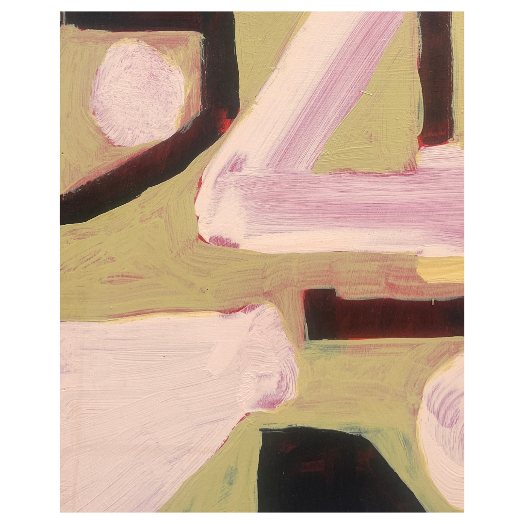 Diana Miller — Trying To Connect (2025) — Acrylic on Board — 25.5 cm x 20.5 cm