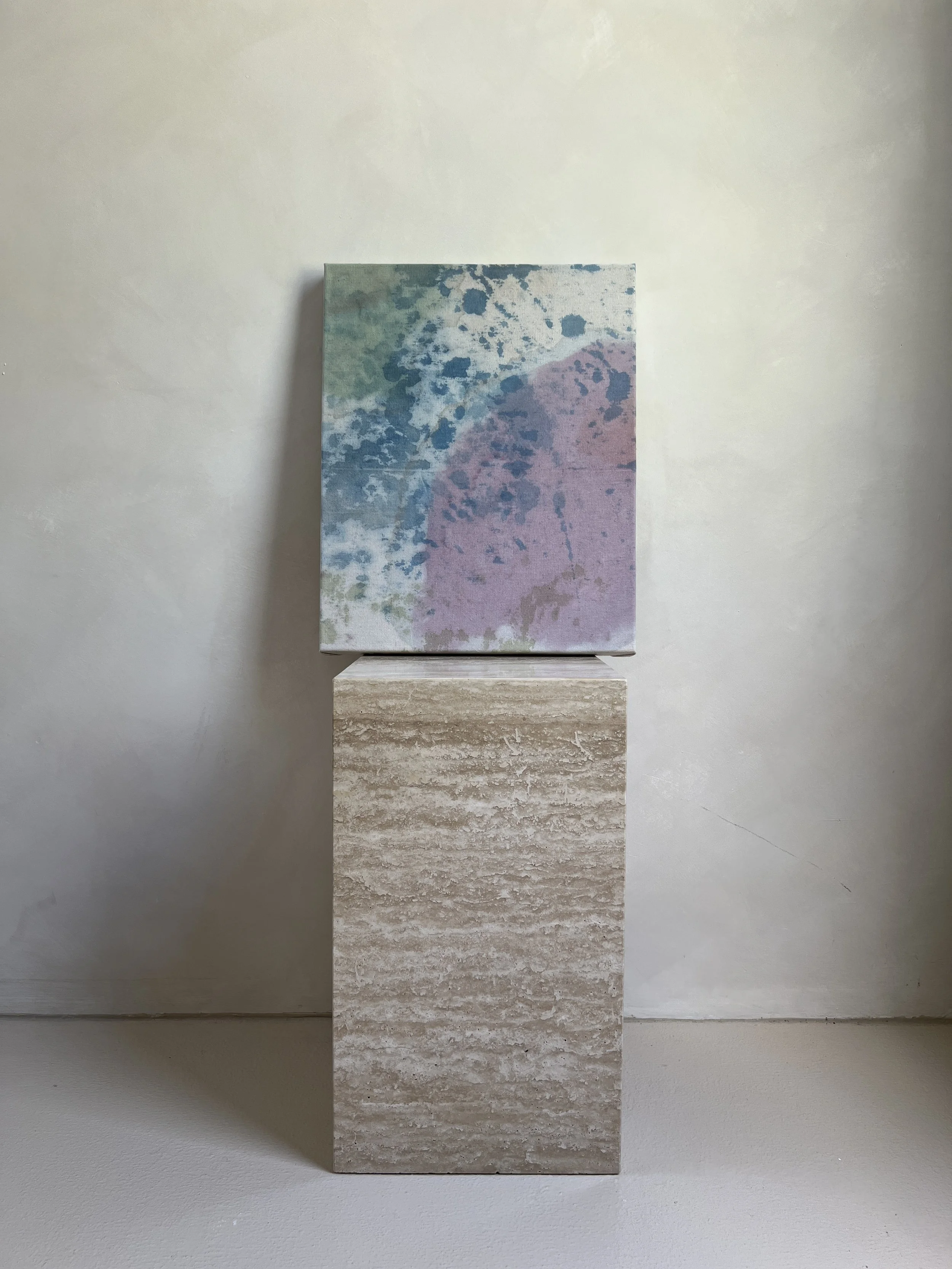 Emily Ebbs — Imprints (2025) — Acrylic on Canvas — 52 cm x 42 cm