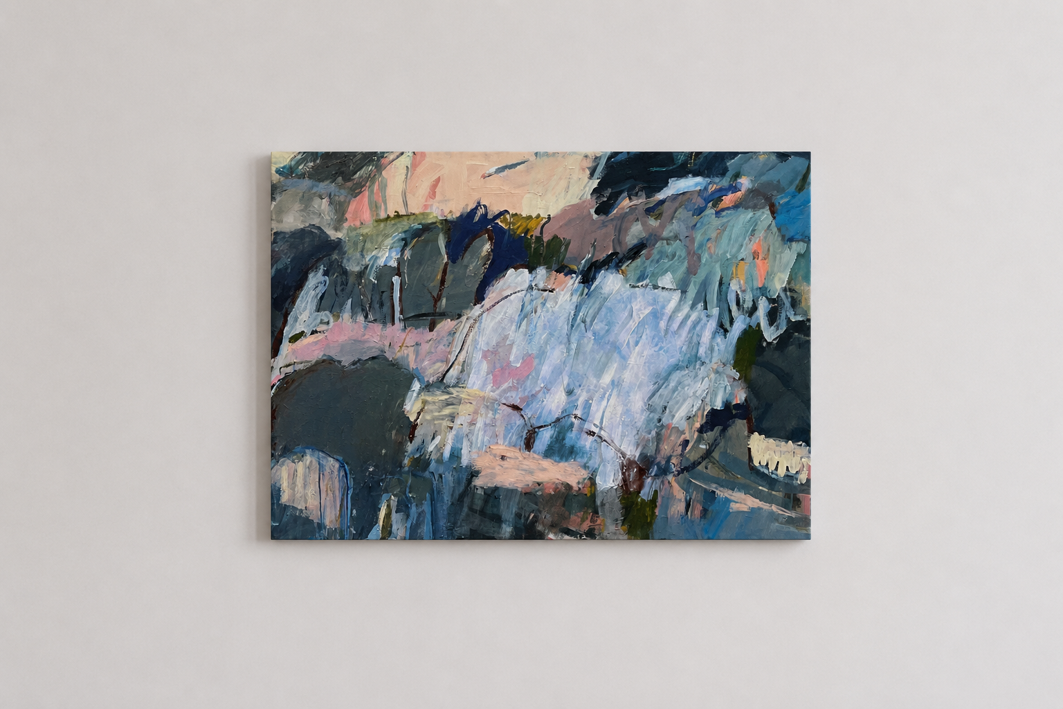 Kate Cox — Washed Away Part Two (2022) — Acrylic on Canvas — 86 cm x 120 cm