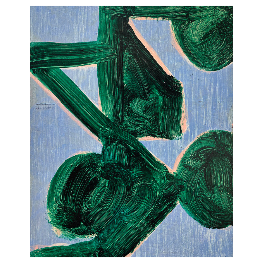 Diana Miller — Green Mamba (2026) — Acrylic on Board — 30.5 cm x 23 cm