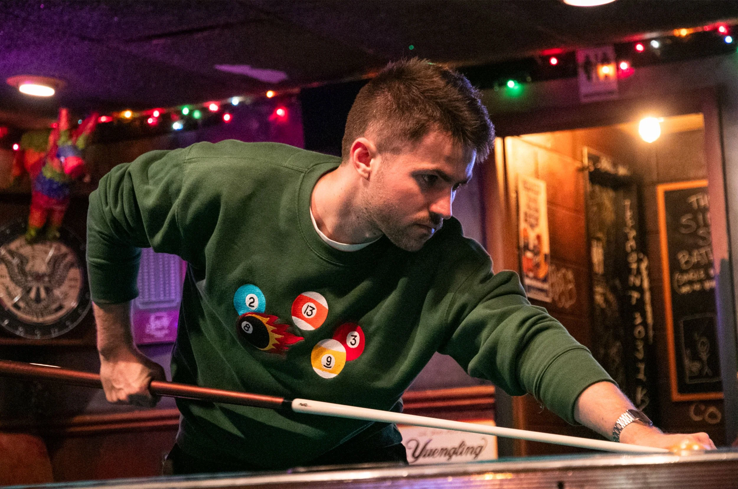 Embroidered Pool Ball Sweatshirt