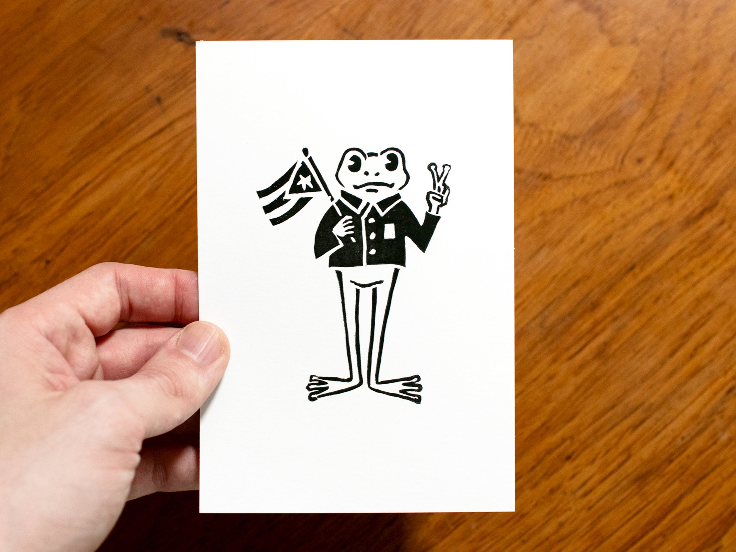Sapo Concho Frog Block Print