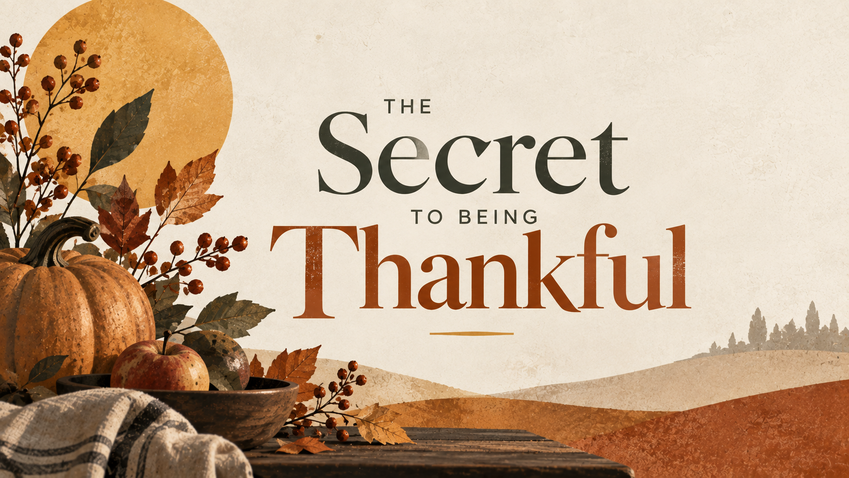 Service: The Secret to Being Thankful