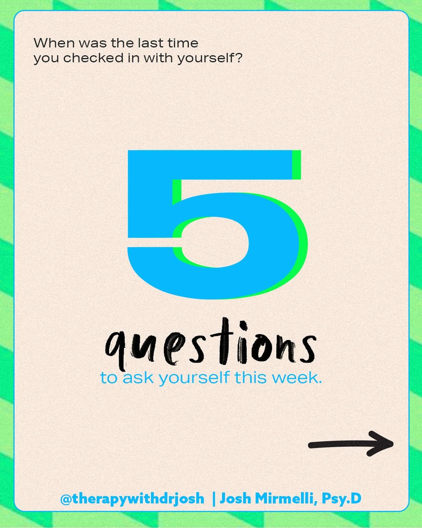 Kick off your week with purpose by reflecting on these 5 questions to help guide your decisions and actions for a productive, authentically aligned week. 📝💭 

1. Self-Discovery: What recent insights about yourself can you use to enhance this week? 