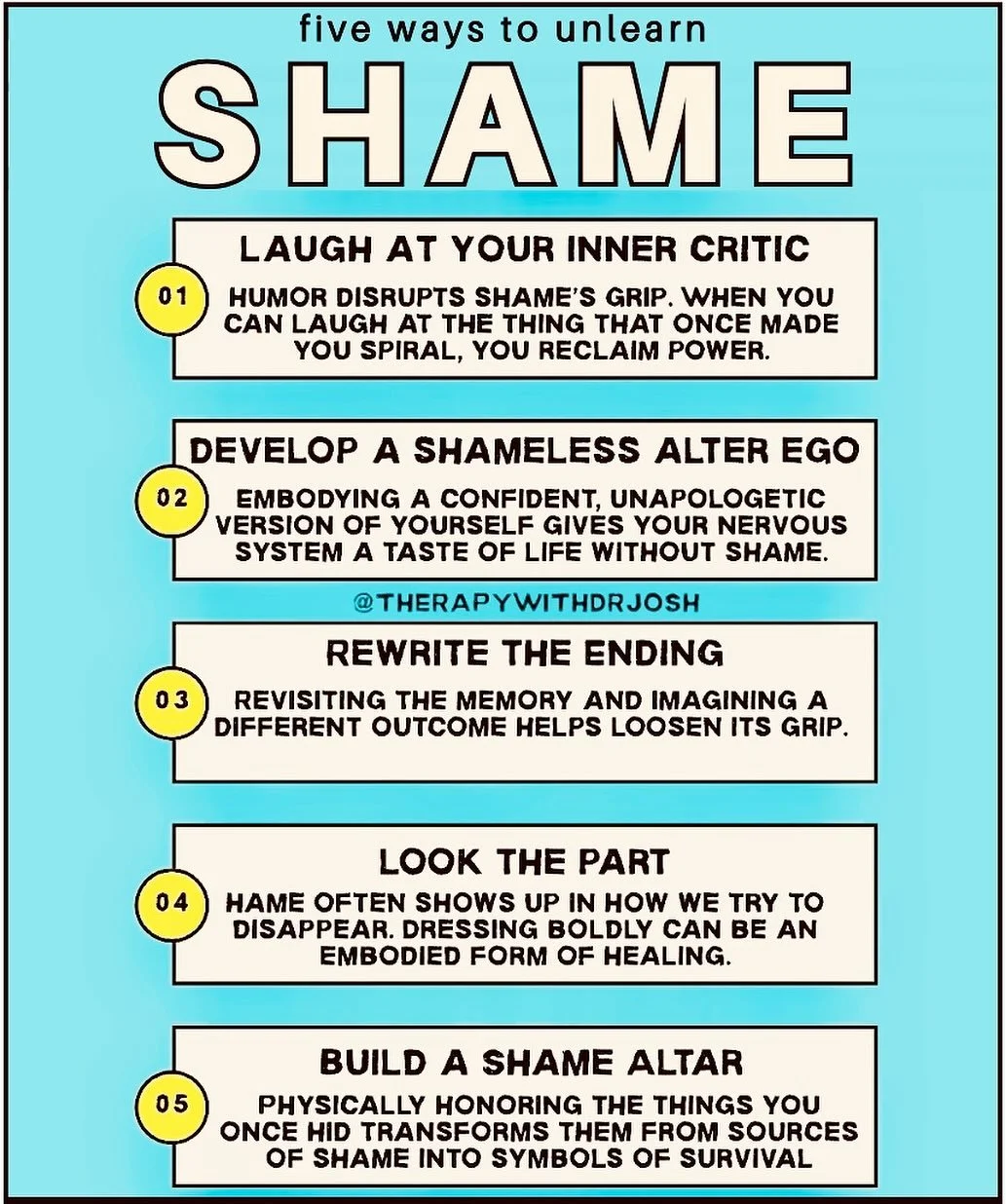 Shame keeps us silent, small, and stuck. But what if the path to healing wasn&rsquo;t just deep&mdash;it was playful, bold, and even funny? These 5 powerful tools help loosen shame&rsquo;s grip and give your nervous system something new: relief. Don&