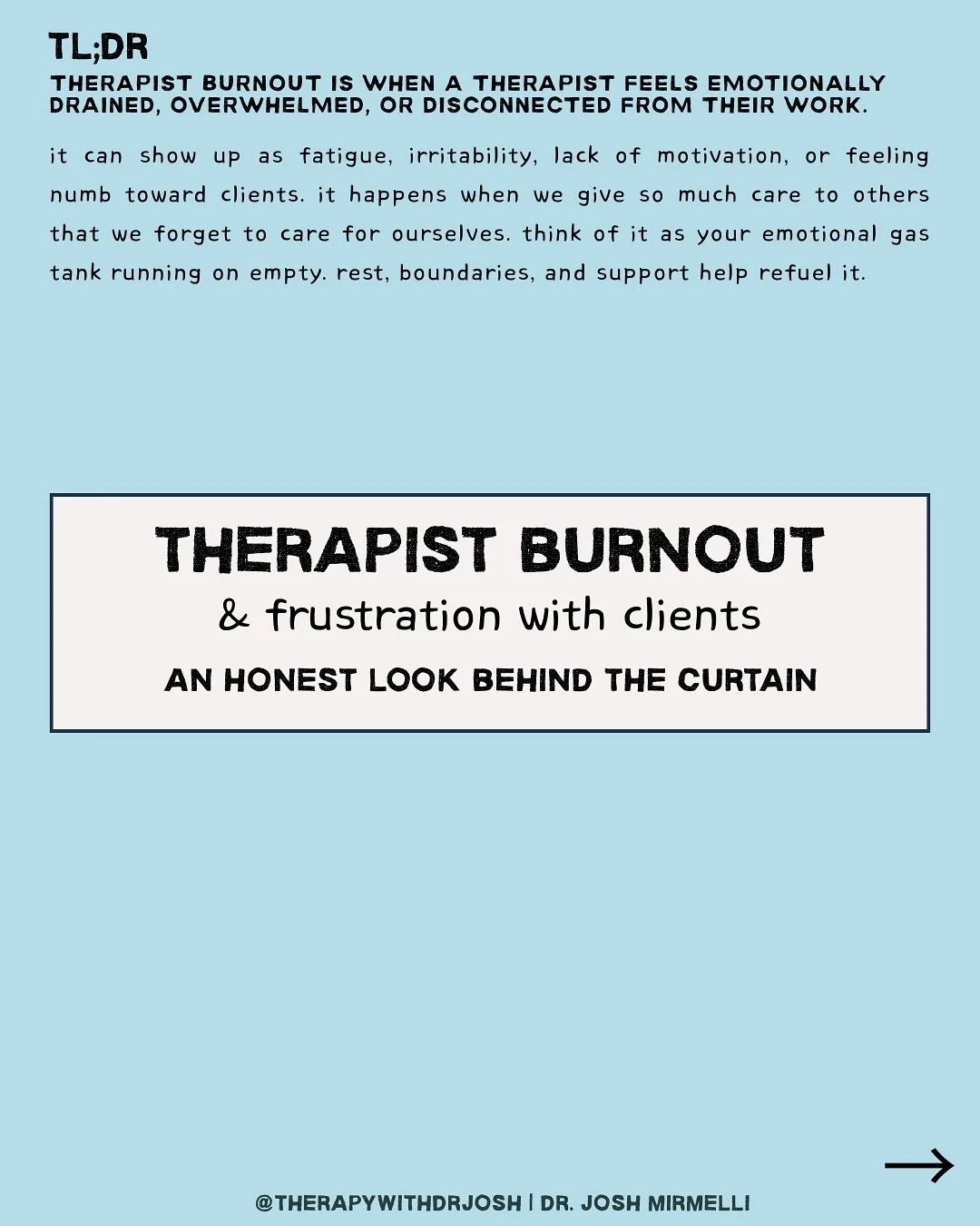 Let&rsquo;s be honest&mdash;therapists are human too.

This post pulls back the curtain on something rarely talked about: how burnout can quietly morph into frustration, even toward the clients we care about deeply.

If you&rsquo;re a therapist feeli