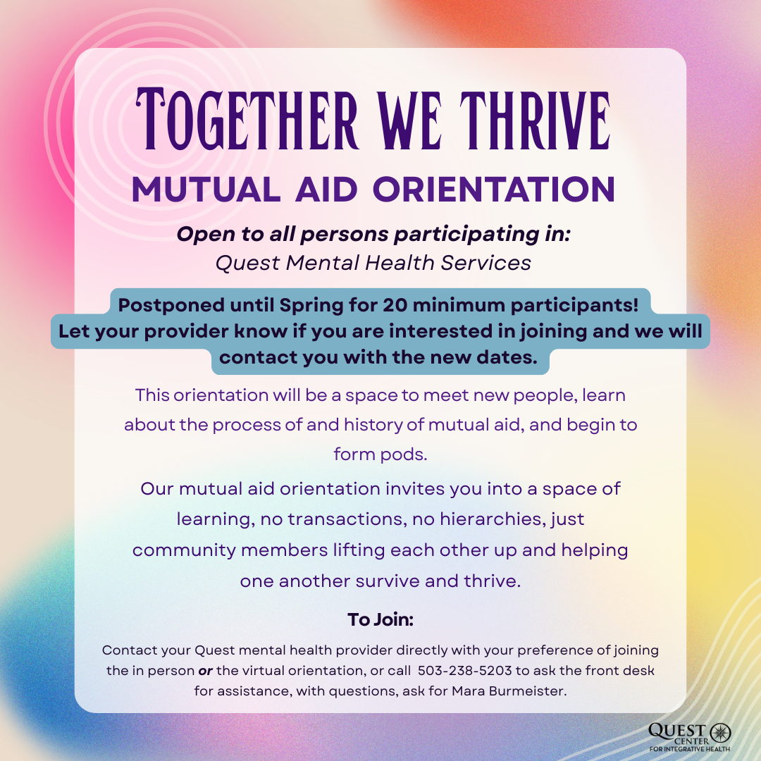 Together We Thrive Mutual Aid Orientation