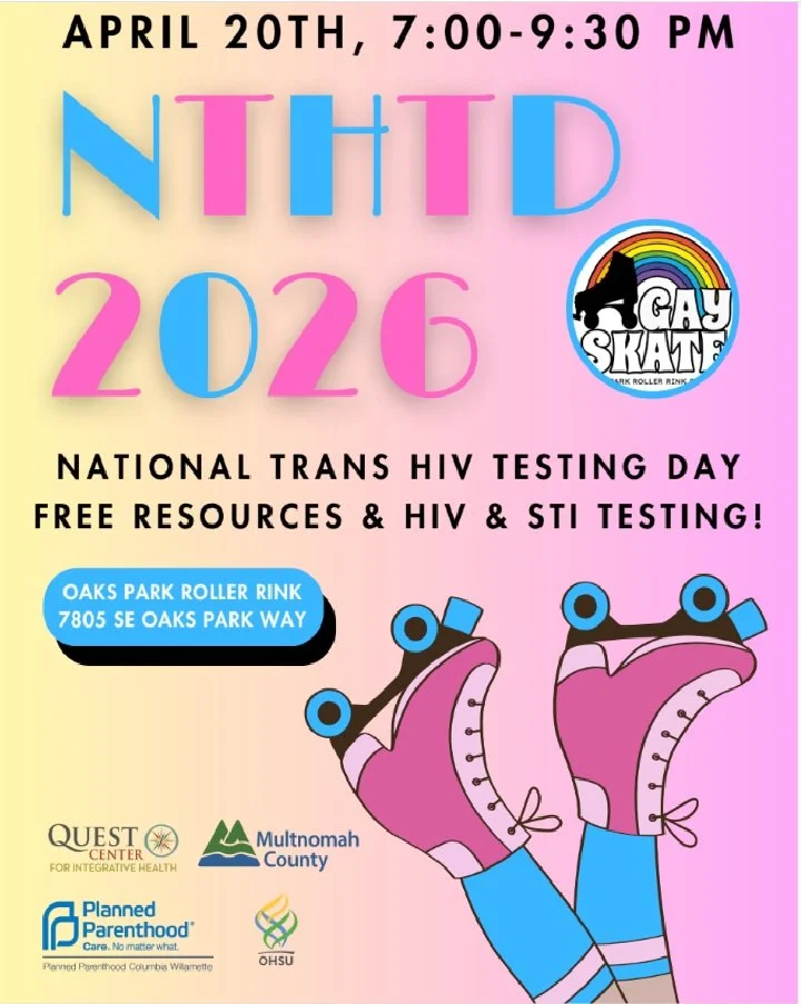 Gay Skate - National Trans HIV Testing Day 2026 