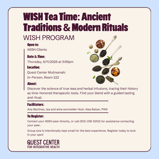 WISH Tea Time: Ancient Traditions &amp; Modern Rituals
