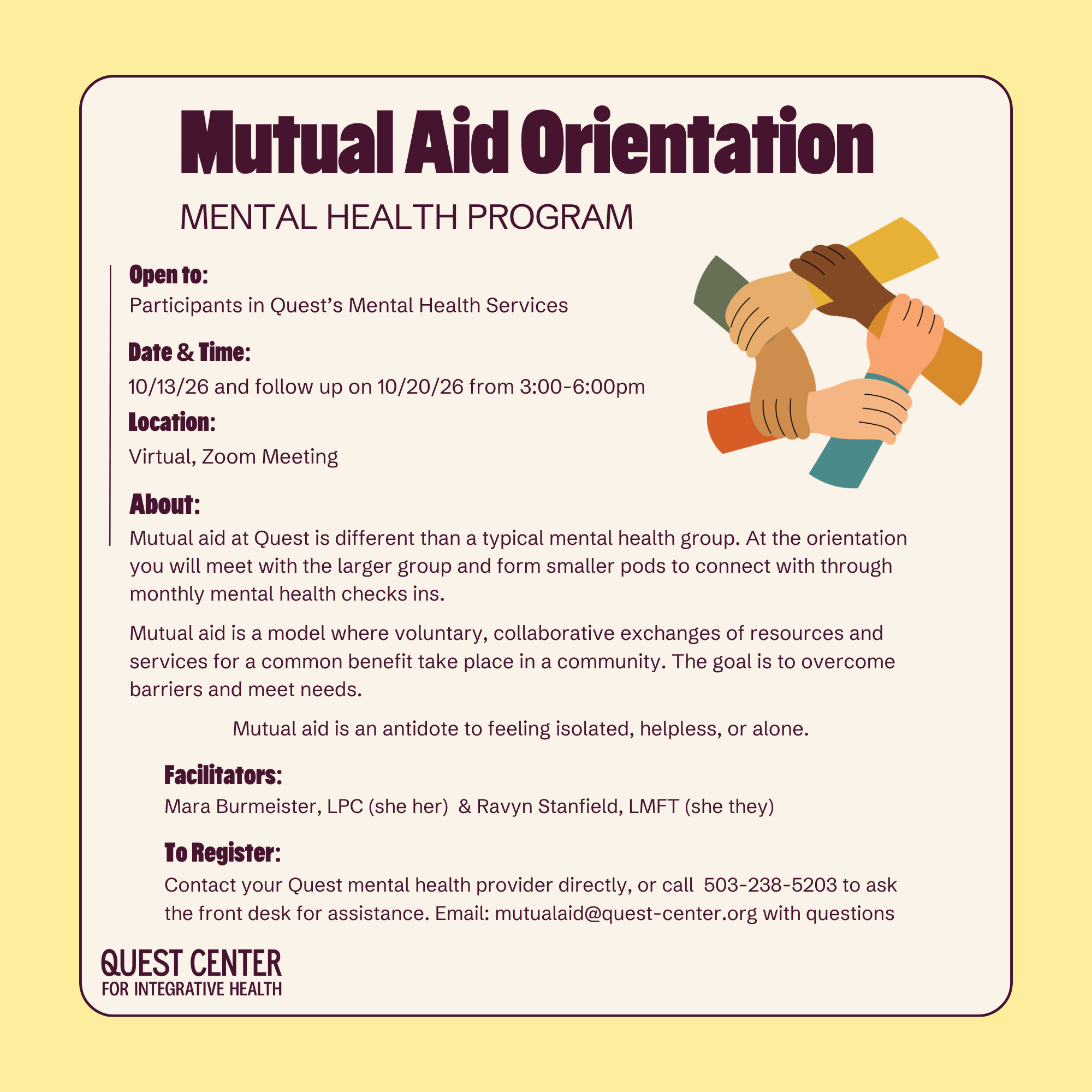 Mutual Aid Orientation