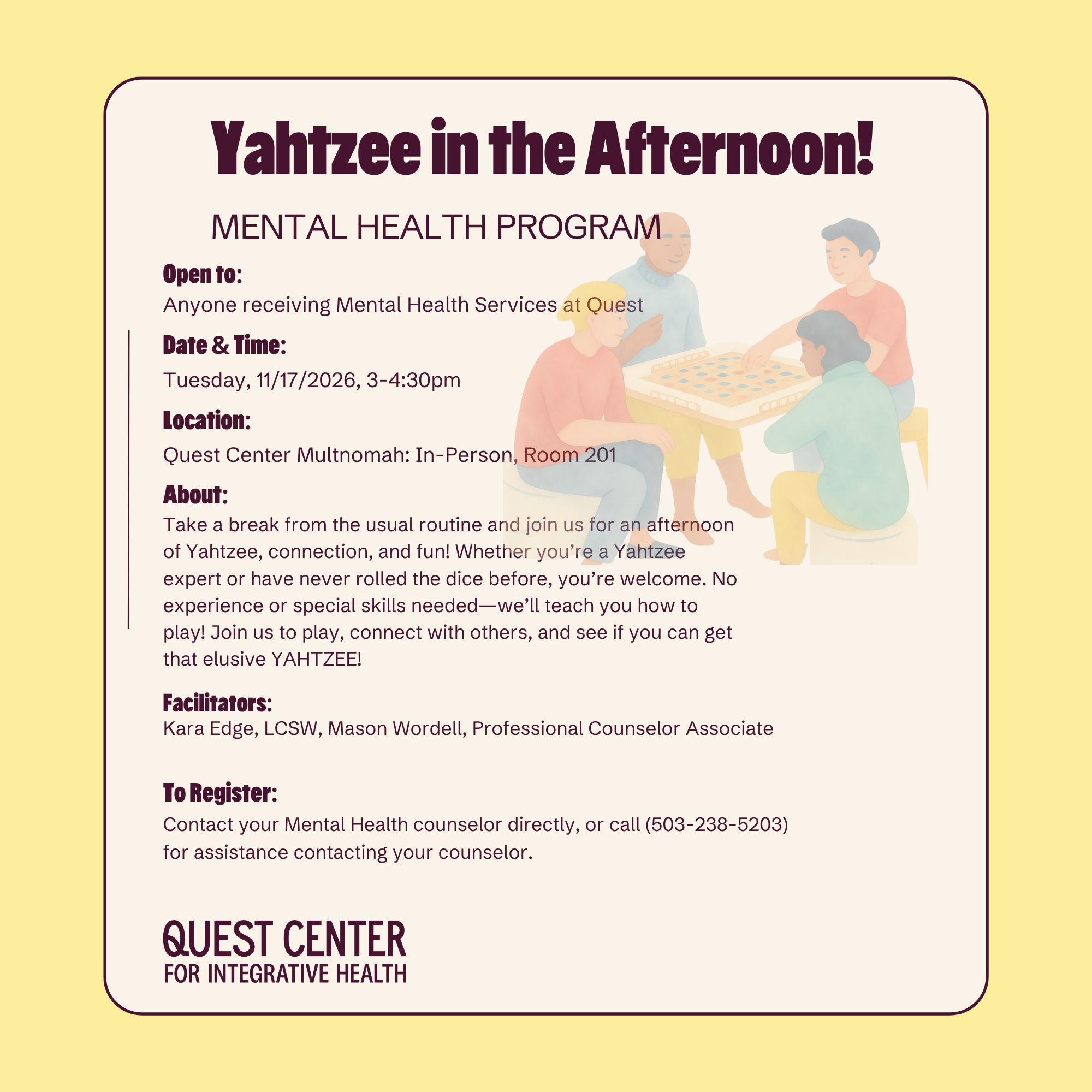 Yahtzee in the Afternoon!