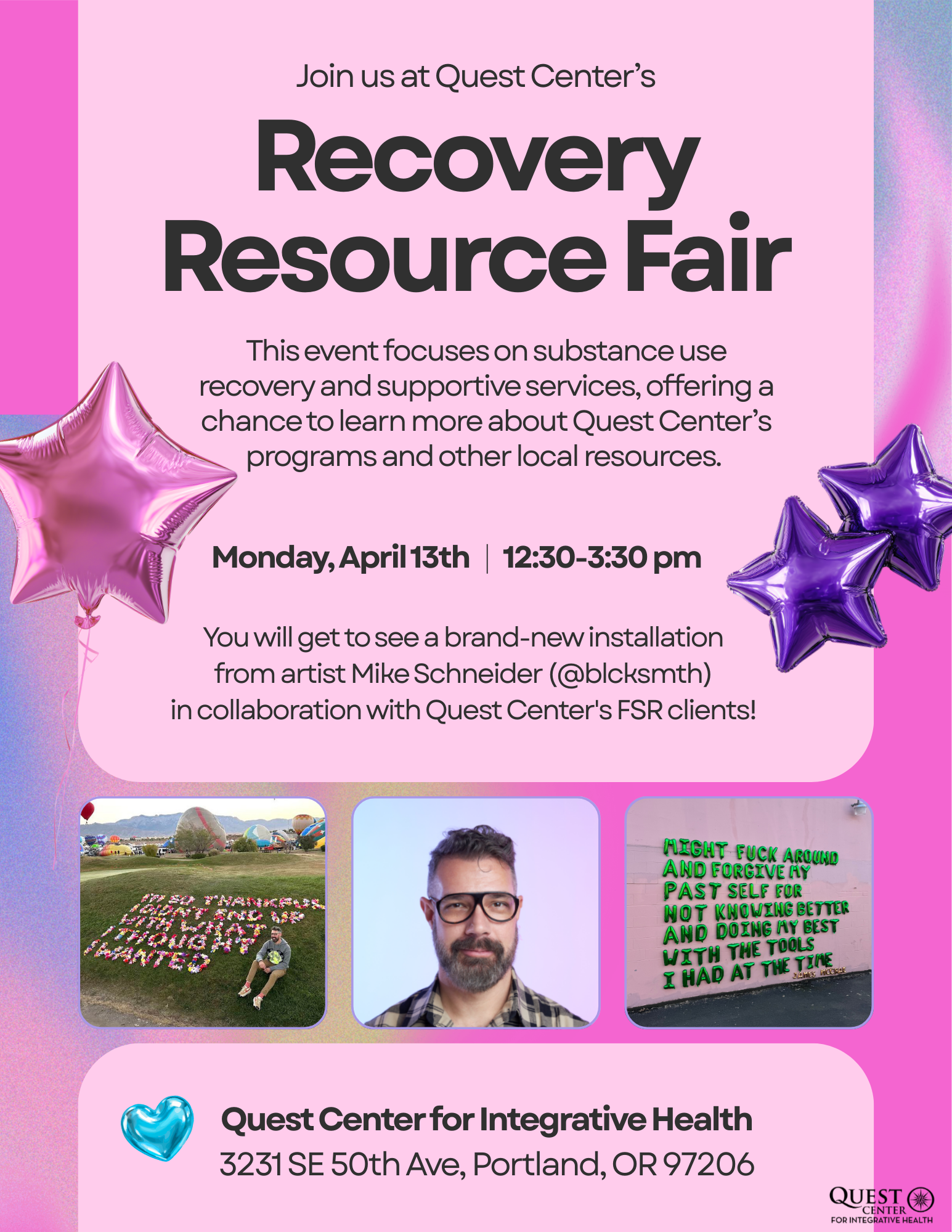 Recovery Resource Fair — Quest Center for Integrative Health