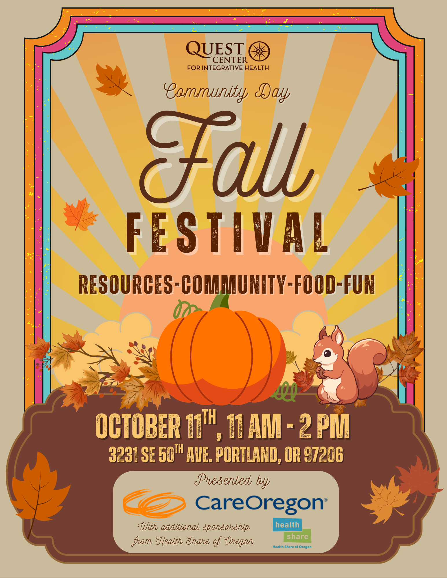 Community Day: Fall Festival Edition! Sponsored by CareOregon & Health ...