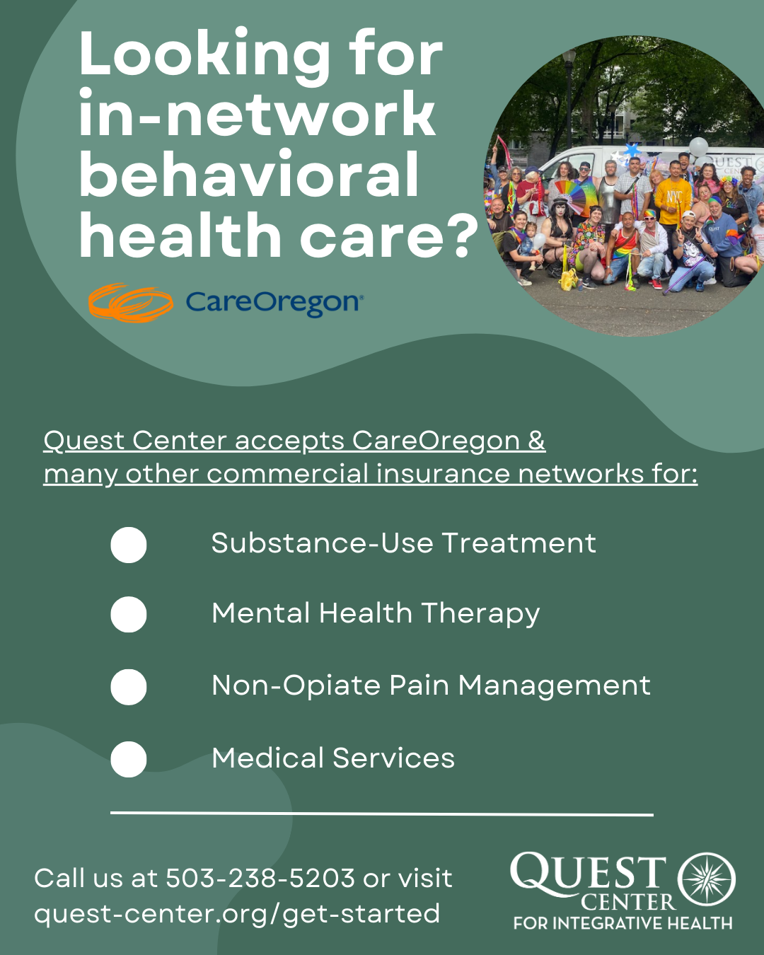 Losing access to a behavioral health provider? Quest Center is in ...