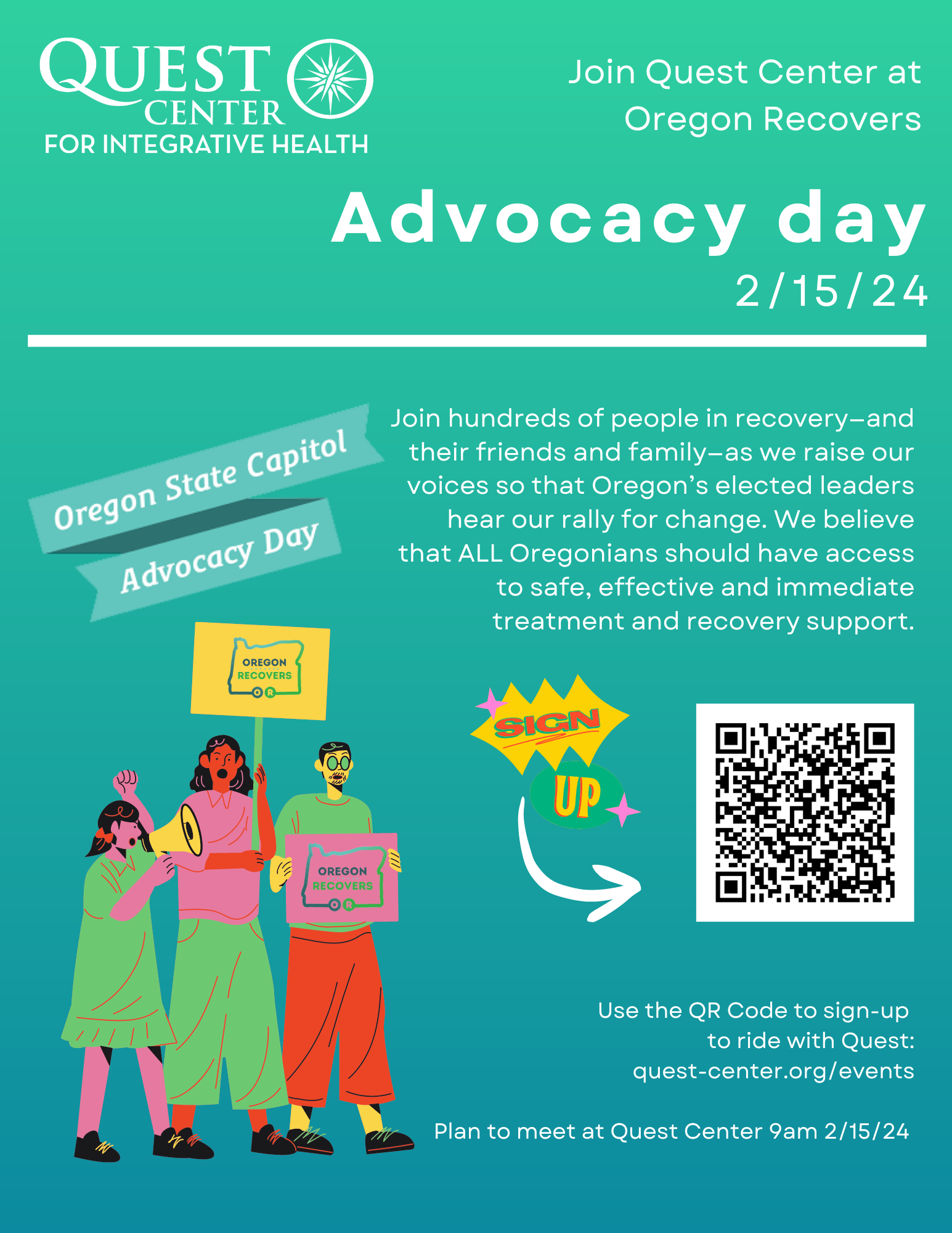 Oregon Recovers Advocacy Day Quest Center For Integrative Health Oregon recovers advocacy day quest center for integrative health