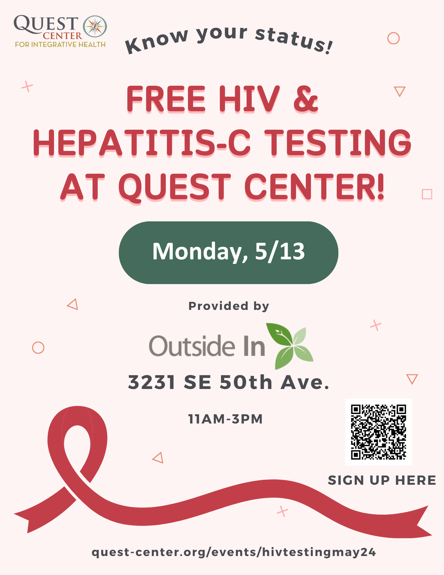 FREE HIV & Hepatitis-C Testing at Quest Center — Quest Center for ...