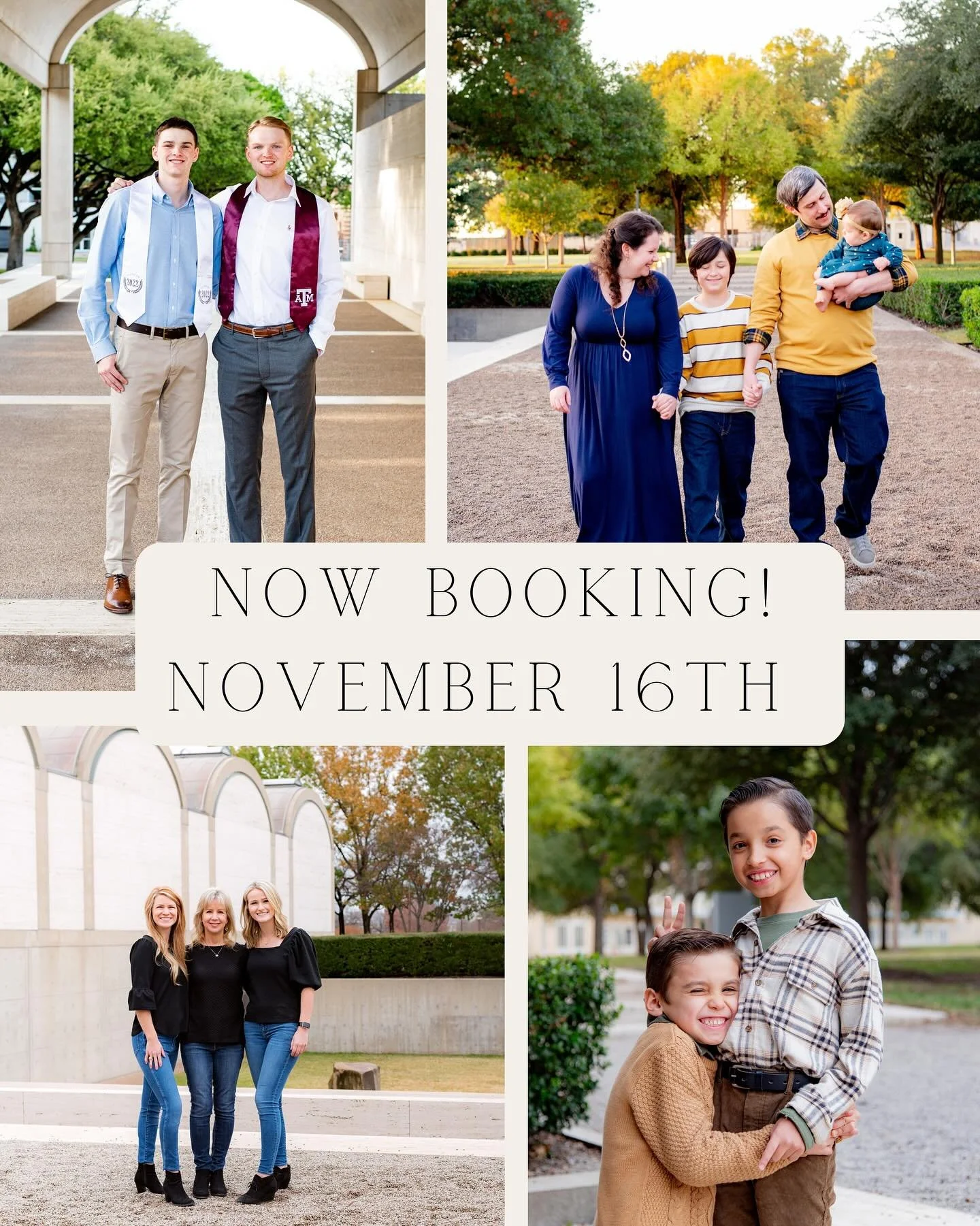 Hey, Friends! We&rsquo;re so excited to be back just in time for fall sessions🍂🤠 These are perfect for Christmas cards, updated headshots, or just because!

Shoot us a message for inquiries or to book your time slot - can&rsquo;t wait to see y&rsqu