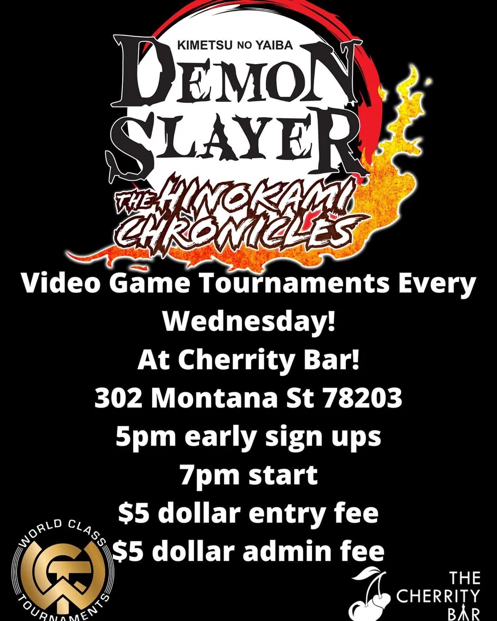 Upcoming Events — Cherrity Bar
