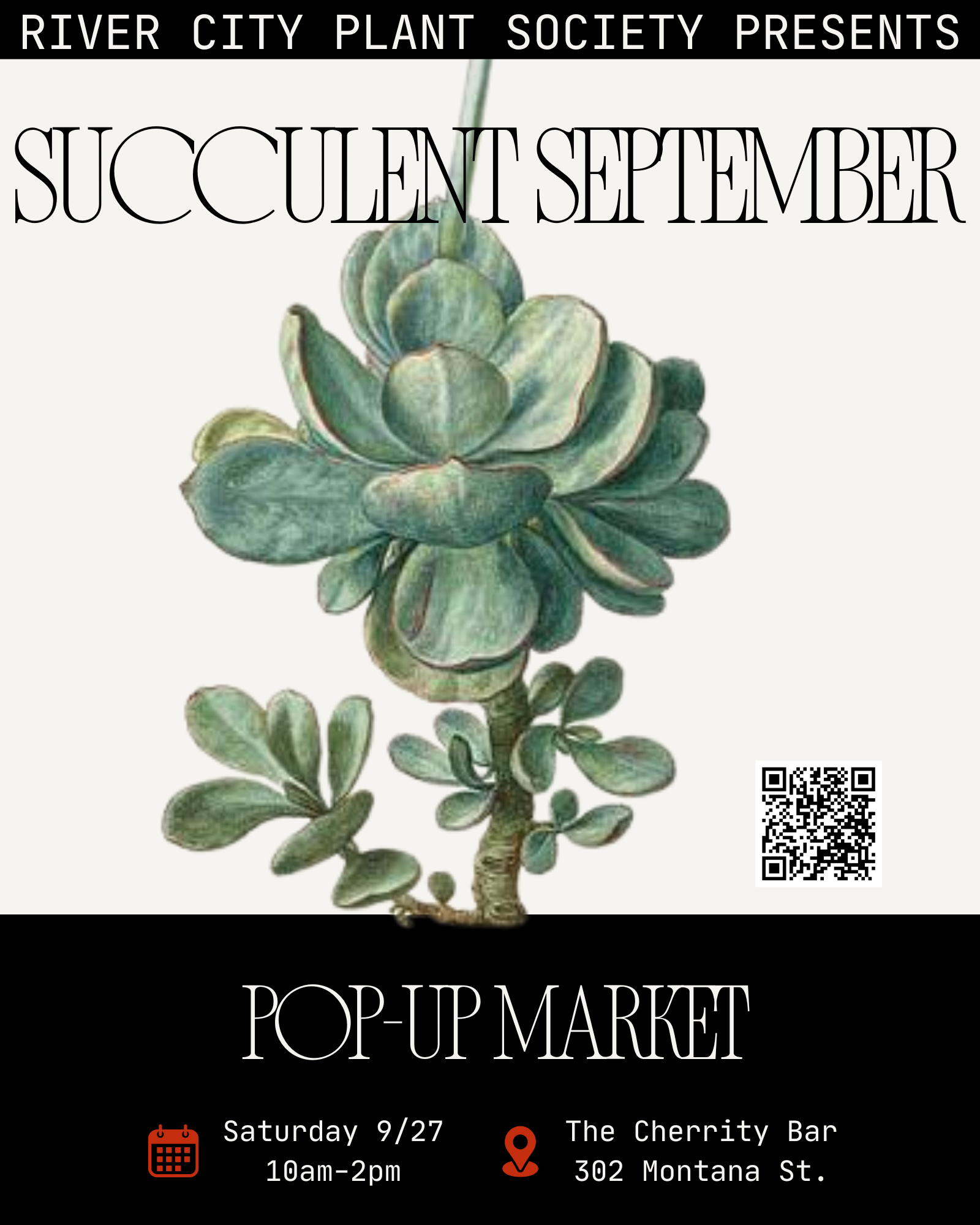 Succulent September: A Plant Lovers Pop-Up and Market presented by River City Plant Society