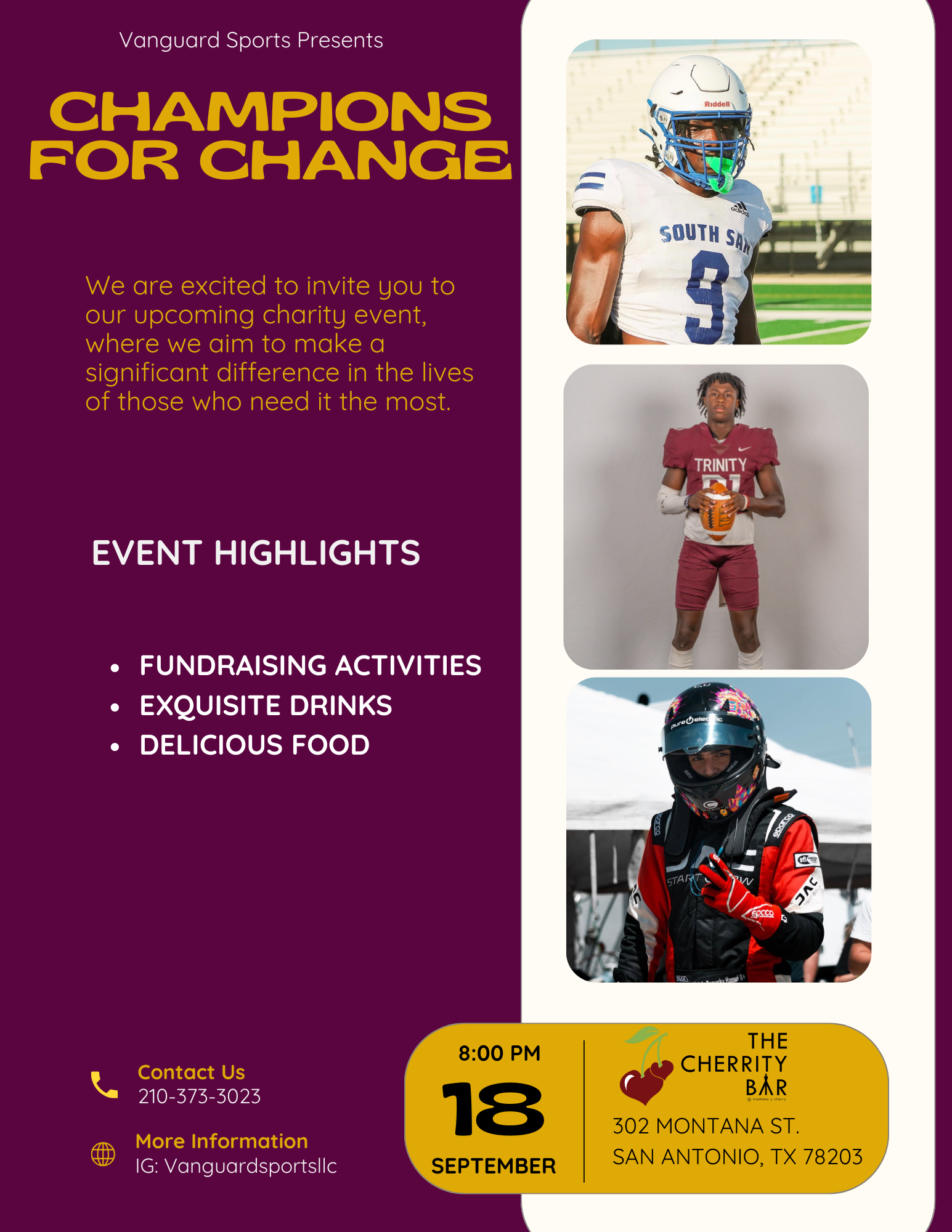 Champions for Change presented by Vanguard Sports