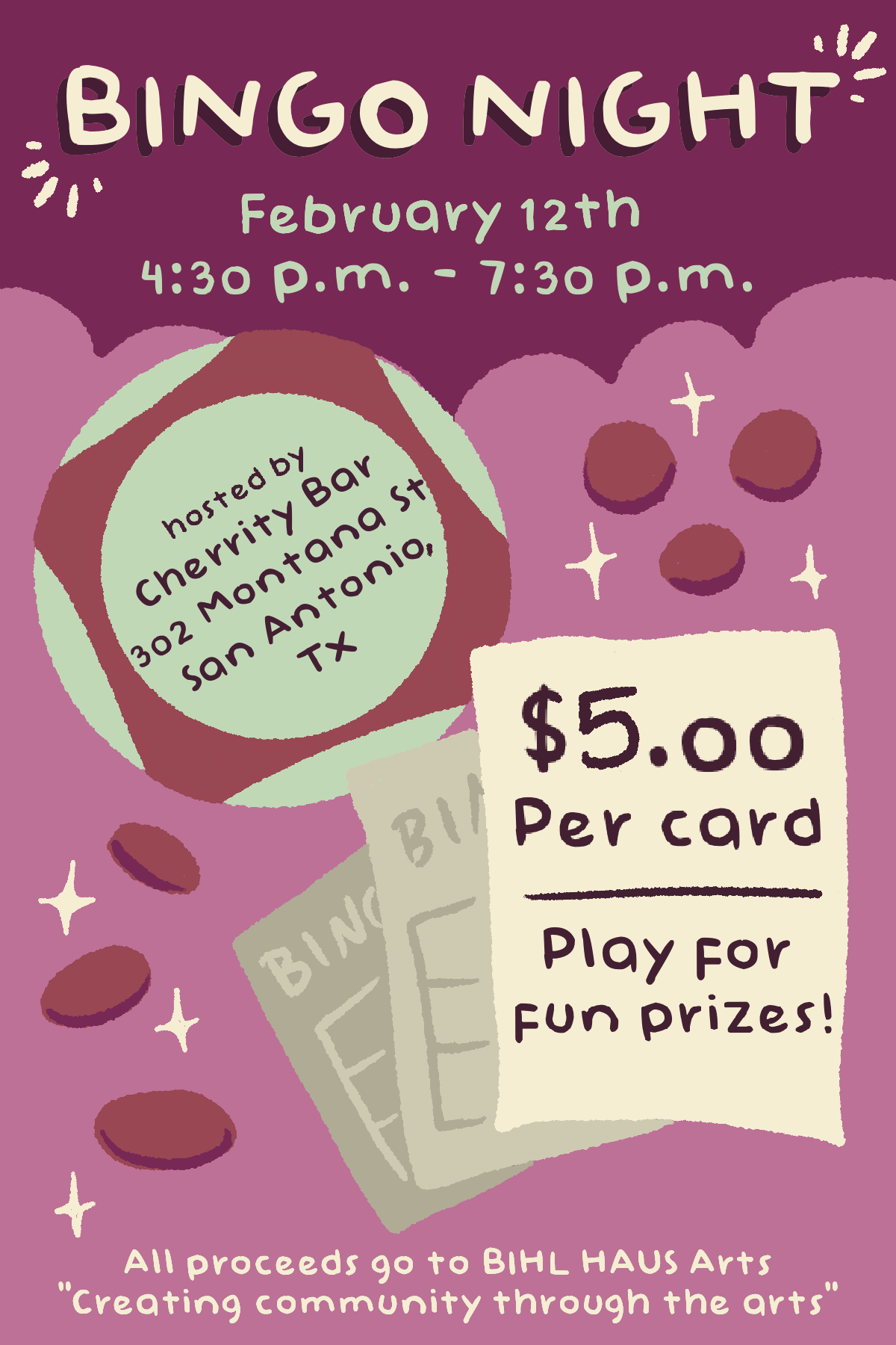 Bingo Night with Bihl Haus Arts