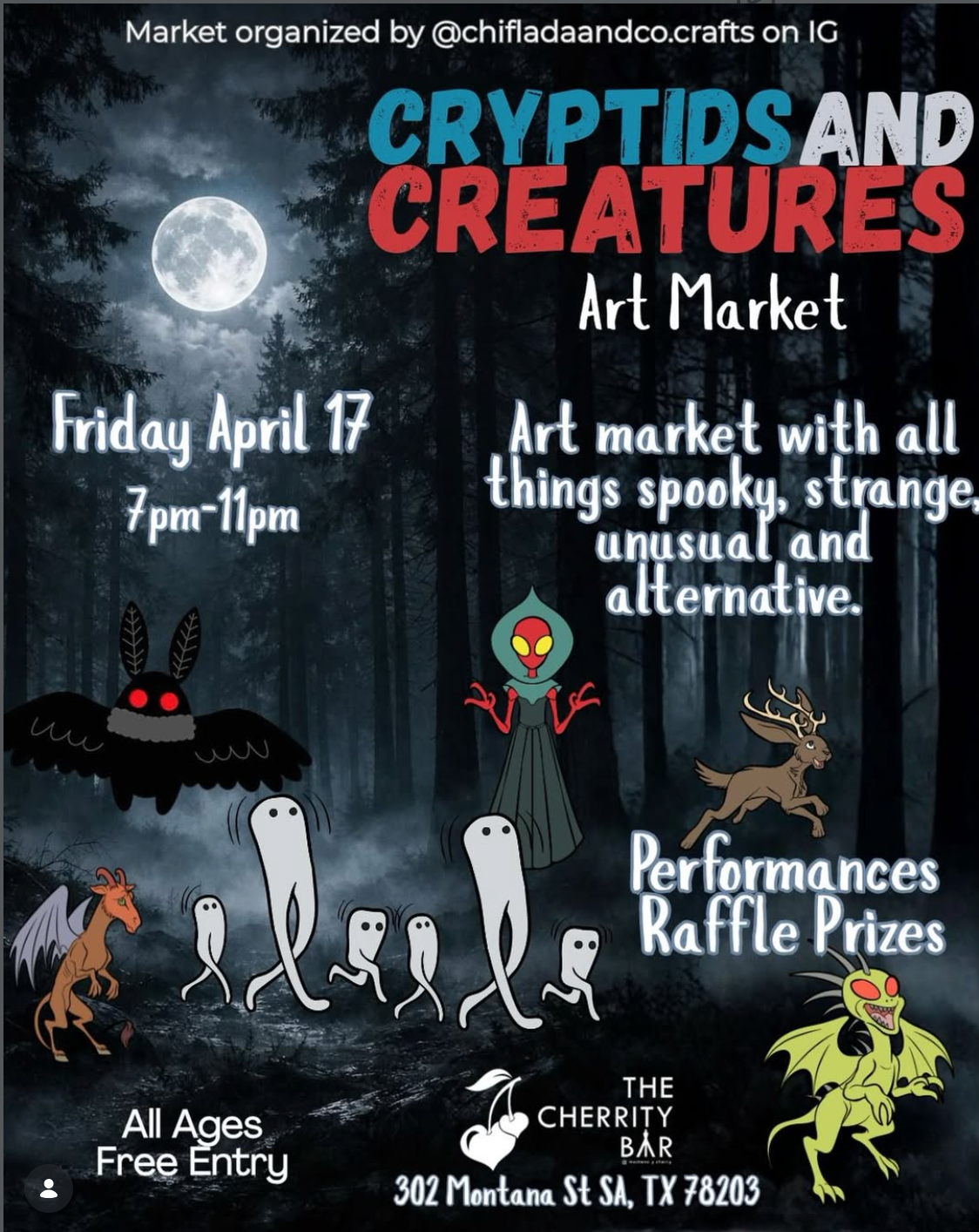 Cryptids and Creatures Art Market