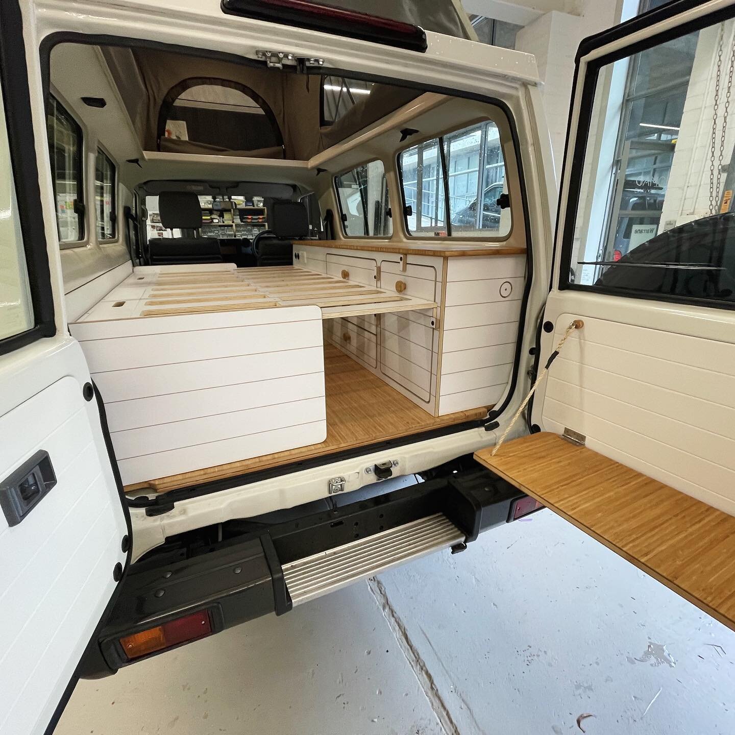 Troopy Time! 

This 2021 Toyota LandCruiser TroopCarrier is kitted out for rugged adventure, in style 😎

This conversion includes a pop top roof however the low profile interior also works great with a standard roof. 

We can&rsquo;t wait to get see