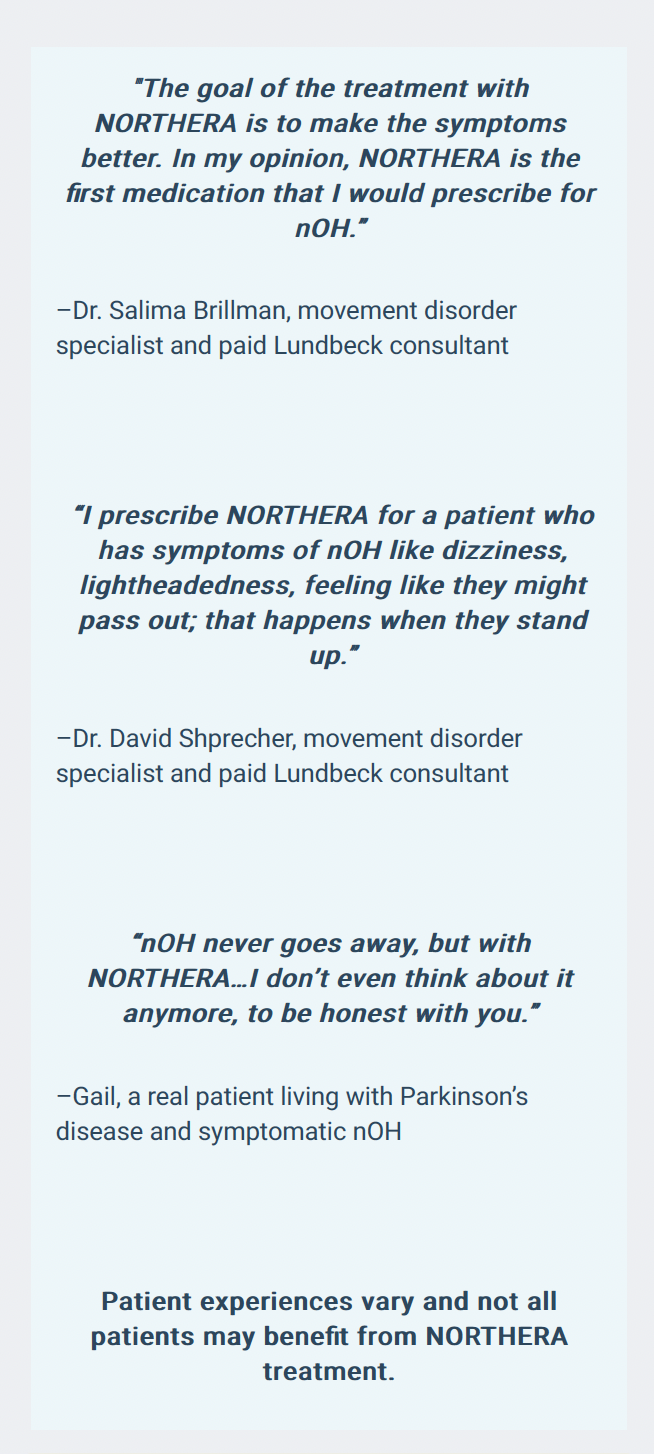 HCP and patient testimonials were included on the homepage based on market research insights 