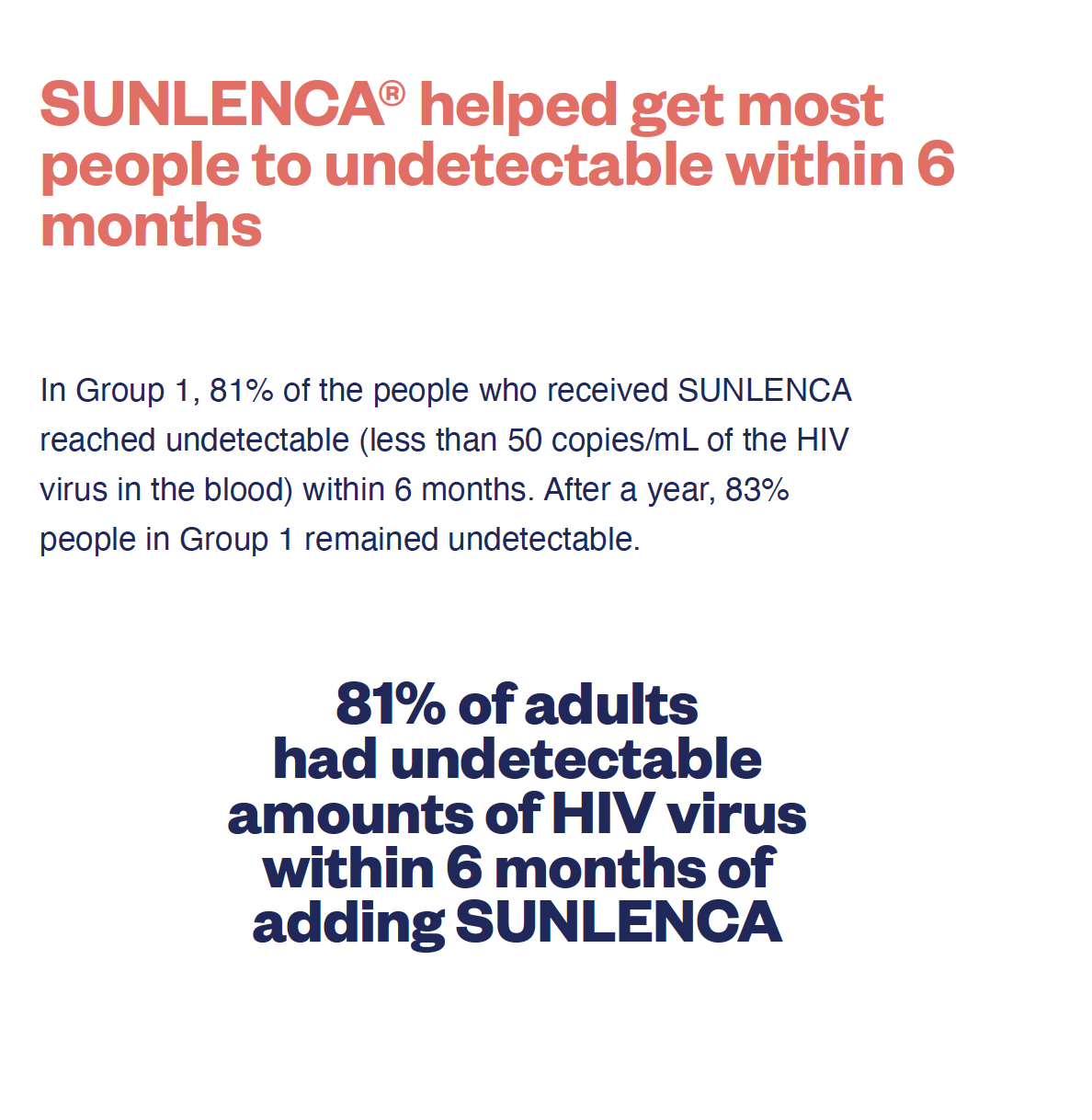 People with treatment-resistant HIV may not think it's possible for them to reach undetectable status. Until SUNLENCA. 