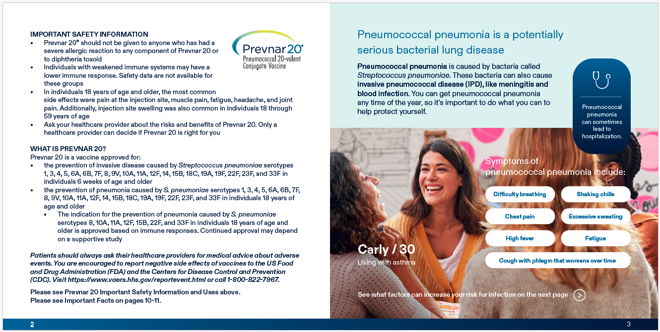 Lesser known info about pneumococcal pneumonia without being too "scary"