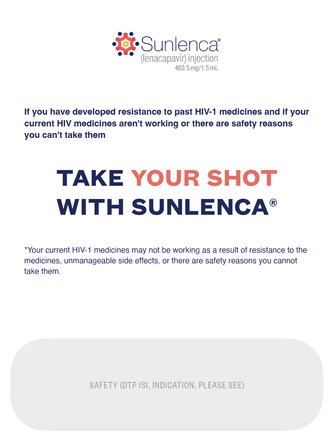 Brochure with minimal design or branding created for OPDP submission to get approval or feedback to brand messaging.