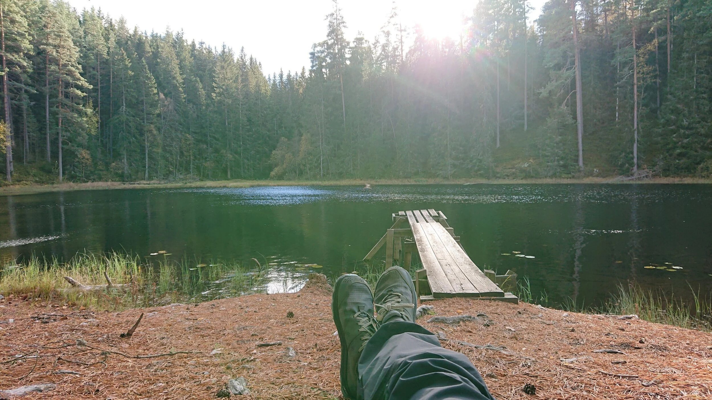 ﻿Resting at Vitsjön.