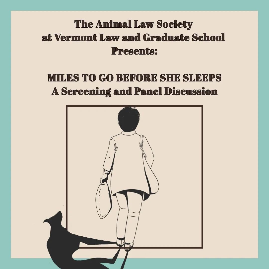 🎬📣 Screening Alert 🎬📣

📆 Friday, 4/5
⏰ 5 - 8pm EST
📍 Vermont Law and Graduate School
  Oakes Hall, Room 102
🌱 Vegan 🍷 &amp; 🧀 and NA🥤will be served!

Free and open to the public 🙏 Free parking available 🚘

In light of recent developments 