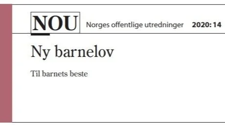 Høring - NOU 2020: 14 Ny barnelov