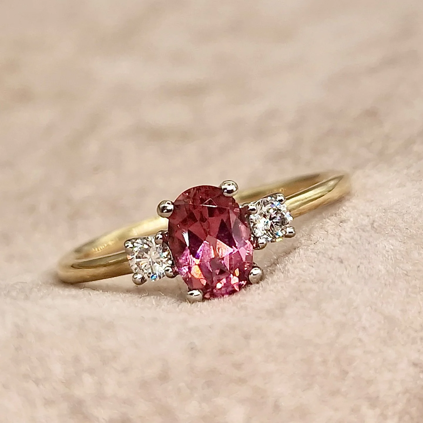 🩷Fresh from the workshop a gorgeous pink tourmaline and diamond ring ready to meet its new owner. 

I absolutely love this ring! What do you think?