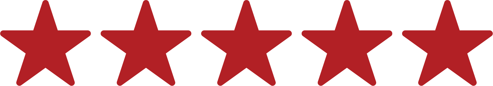 5 red stars