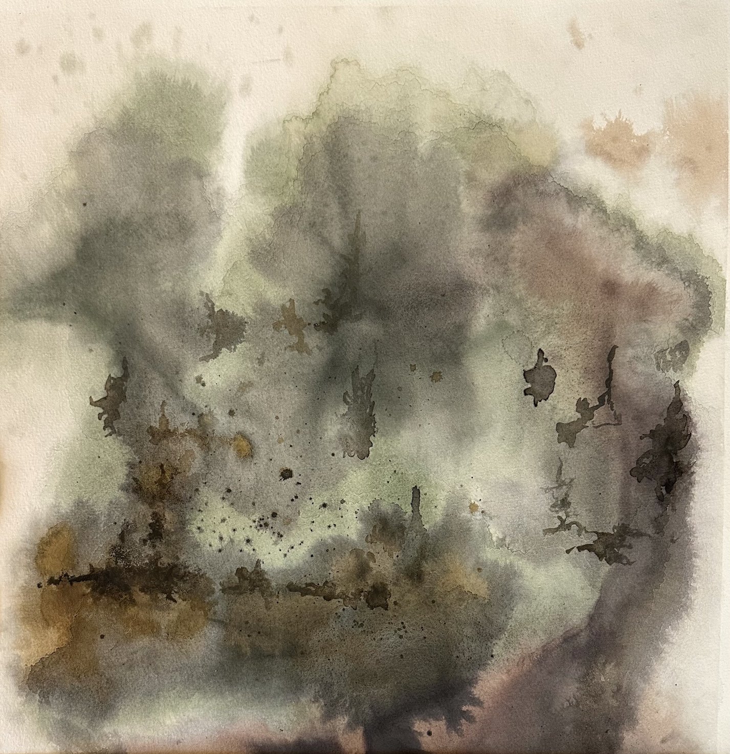 Hazy Ink Landscape