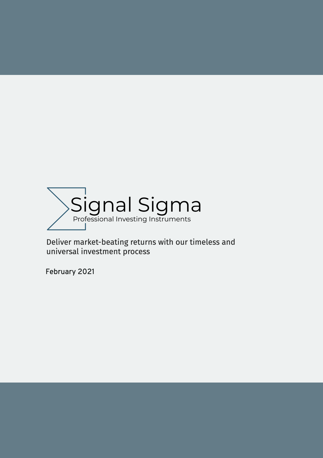 Signal Sigma White Paper