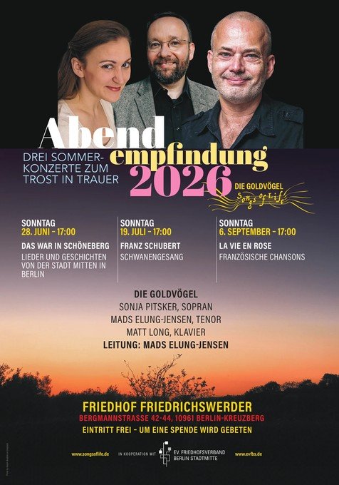 Abendempfindung - Konzert zum Trost in Trauer mit dem Ensemble “Die Goldvögel”