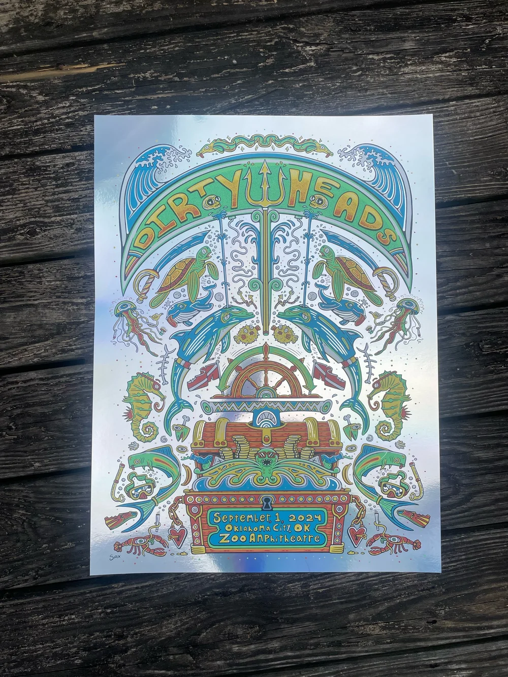Dirty Heads 9/1/24 OKC Poster — Some Saxy Art