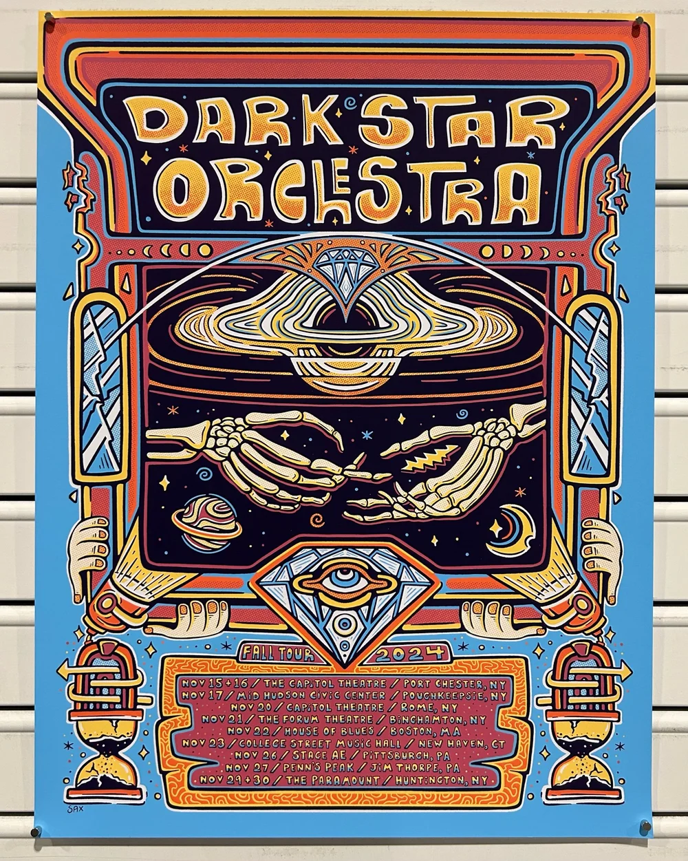 Dark Star Orchestra Fall tour 2024 poster — Some Saxy Art