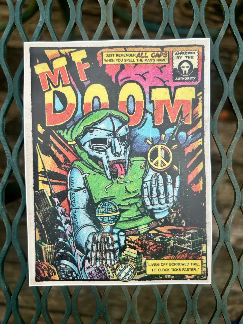Doom Sticker — Some Saxy Art