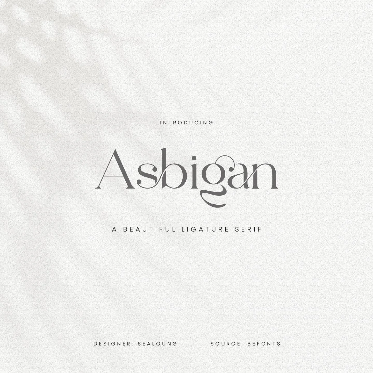 Font Crush - Asbigan!

I decided I&rsquo;m going to start sharing some of my favorite downloadable typefaces! This elegant font was created by the talented Sealoung and you can download it through BeFonts!