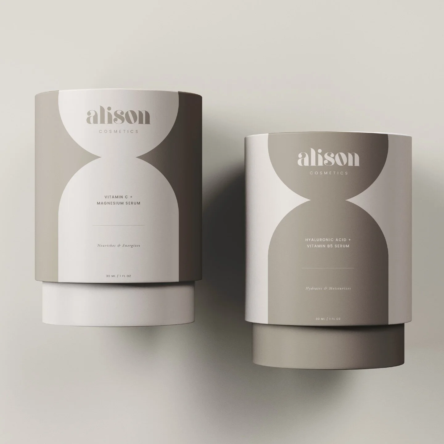 Some packaging samples for Alison Cosmetics - so satisfying!