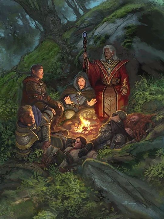 D&D Setting Up Camp